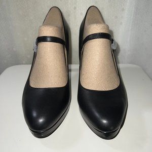 Naturalizer Talissa Black Leather Mary Jane Pump 10M